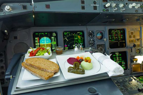 غذای خلبان هواپیما