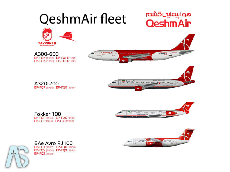 ناوگان‌های هواپیمایی قشم ایر