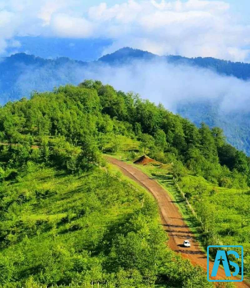 مسیر دسترسی به ییلاق هلودشت