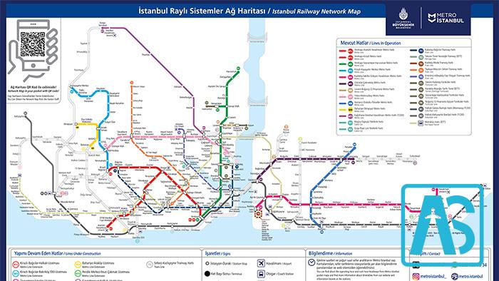 تصویر نقشه مترو استانبول